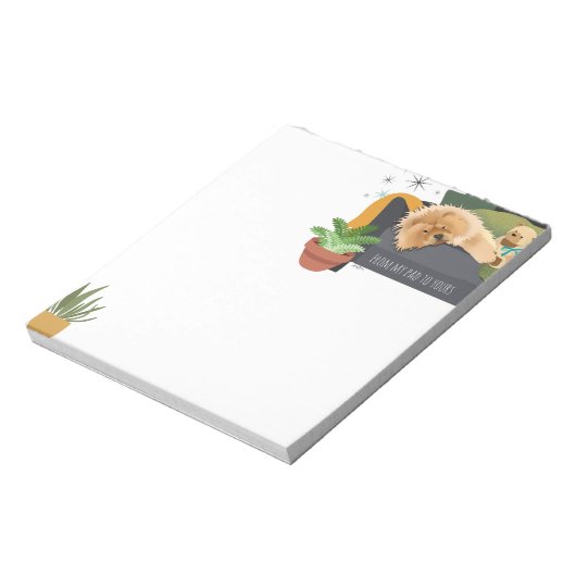 BEARLY AWAKE - Chow-Notebooks Notizblock (Rotiert)