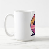Bearly Awake - Funny Retro Bär Sunset Design Coff Kaffeetasse (Links)
