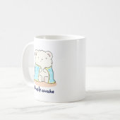 Bearly Awake Funny Sleepy Bären Puff Kaffeetasse (Vorderseite Links)