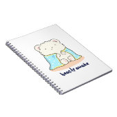 Bearly Awake Funny Sleepy Bären Puff Notizblock (Rechte Seite)