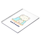 Bearly Awake Funny Sleepy Bären Puff Notizblock (Linke Seite)