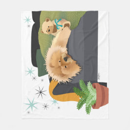 BEARLY AWAKE - Vlies-Decke Fleecedecke