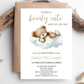 Bearly Cute Baby Shower Invitation | Neutral Teddy Einladung