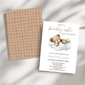 Bearly Cute Baby Shower Invitation | Neutral Teddy Einladung