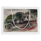 Bearly Driving Große Geschenktüte (Rückseite)