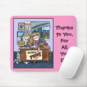 Bearly Freitag Mausunterlage Mousepad (Mit Mouse)