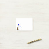 Bearly Functional, Fun Balloon Bear Quote Post-it Klebezettel (Auf Schreibtisch)