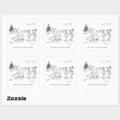 Bearly Golf Großquadratische Aufkleber (Blatt)