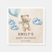 Bearly kann Baby Dusche abwarten Serviette (Vorderseite)
