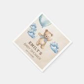 Bearly kann Baby Dusche abwarten Serviette (Ecke)