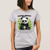 Bearly Needed Panda Shades Pun – ELGIS T-Shirt (Vorderseite)