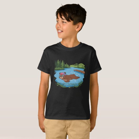 Bearly Swimming T-Shirt (Vorne ganz)