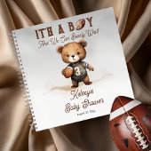 Bearly Wait American Football Baby Shooter Notizblock