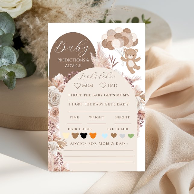 Bearly Wait Baby Predictions Advice Neutral Boho (Von Creator hochgeladen)