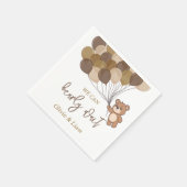 Bearly Wait - Baby Shooting Paper Napkin Serviette (Ecke)