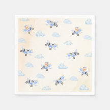 Bearly Wait Baby Shower Flying Bear & Cloud 