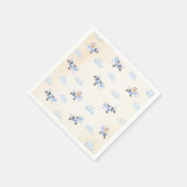 Bearly Wait Baby Shower Flying Bear & Cloud Serviette (Ecke)