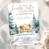 Bearly Wait Baby Shower Invitation | Woodland Bear Einladung