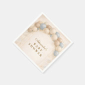 Bearly Wait Balloon Baby Shower Serviette (Ecke)