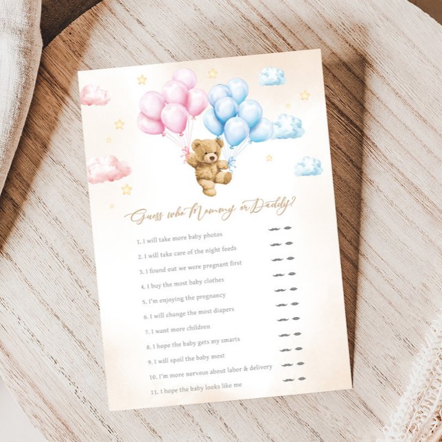 Bearly Wait Bär Geschlecht Enthüllung Errate Wer S (Bear Gender Reveal Game)