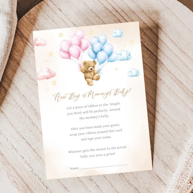 Bearly Wait Bär Geschlechterenthüllung Wie Großes  (Bear Gender Reveal Game)