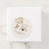 Bearly Wait Bären Ballon Sie Pop Baby Dusche Geschenkanhänger (Beispiel)