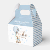 Bearly Wait Blue Baby Dusche Fevor Box Geschenkschachtel (Rückseite)