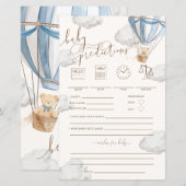 Bearly Wait Blue Baby Vorhersage Spiel (Vorne/Hinten)