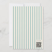 Bearly Wait blue Balloon Baby Shower QR Code Einladung (Rückseite)