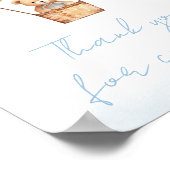 Bearly Wait Blue Hot Air Vielen Dank für Ihr Komme Poster (Ecke)