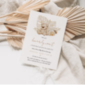 Bearly Wait Boho Baby Dusche Einladung