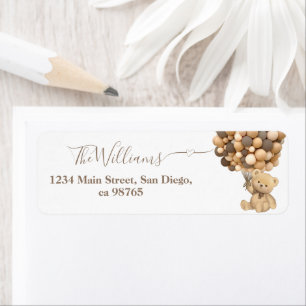 Bearly Wait Boho Ballon Neutral Baby Shower Book