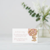 Bearly Wait Boho Ballon Neutral Baby Shower Book Begleitkarte (Stehend Vorderseite)