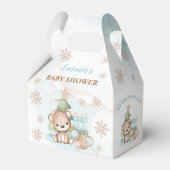 Bearly Wait Christmas Boy Baby Shower Fevor Box Geschenkschachtel (Vorderseite)