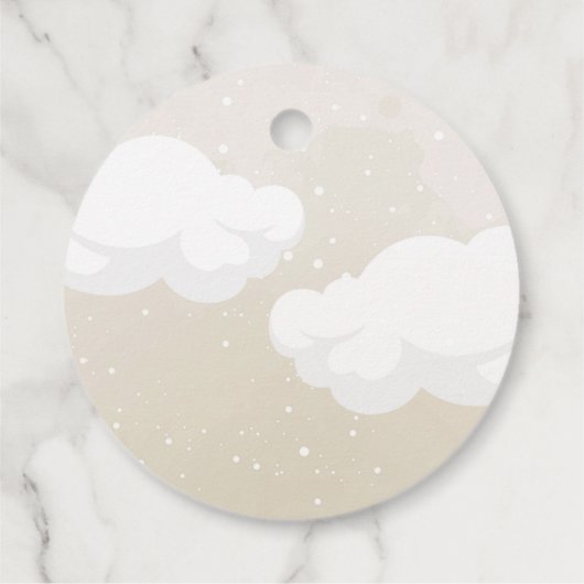 Bearly Wait Dusty Blue Teddy Bear Geschenkanhänger (Rückseite)