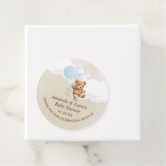 Bearly Wait Dusty Blue Teddy Bear Geschenkanhänger (Beispiel)