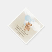 Bearly Wait Dusty Blue Teddy Bear Napkins Serviette (Ecke)