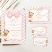 Bearly Wait Elegant Bear Baby Shower Einladung