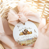 Bearly Wait Fall Woodland Watercolor Babydusche Geschenkanhänger