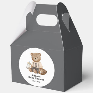 Bearly Wait Football Sport Junge Baby Shower  Geschenkschachtel