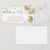 Bearly Wait Green Balloon Books for Baby Begleitkarte (Vorne/Hinten)