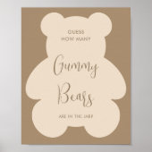Bearly Wait Guess How Many Gummy Bears Poster (Vorne)