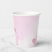 Bearly Wait Hot Air Ballon Babydusche Pappbecher (Rückseite)