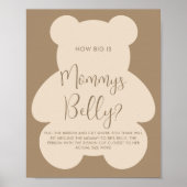 Bearly Wait How Big Mommys Belly Sign Poster (Vorne)