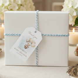 Bearly Wait Neutral Baby Shower Geschenkanhänger