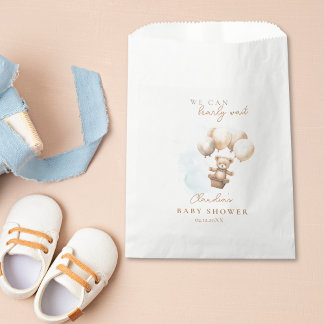 Bearly Wait Neutral Baby Shower Geschenktütchen