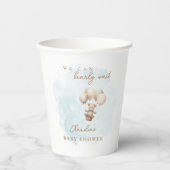 Bearly Wait Neutral Baby Shower Pappbecher (Vorderseite)