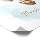 Bearly Wait Neutral Baby Shower Tabletop Sign Poster (Ecke)