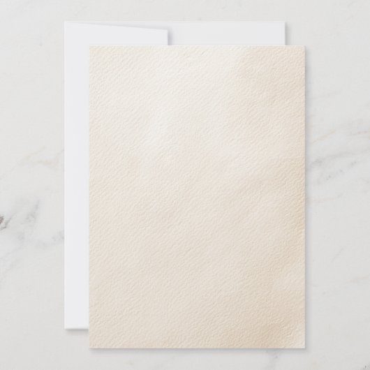 Bearly Wait Neutral Beige & Blue Boy Baby Shower Einladung (Rückseite)