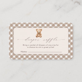 Bearly Wait Neutral Simple Baby Shower Begleitkarte